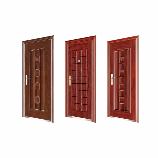 Flat Surface Heat Transfer Steel Entry Doors