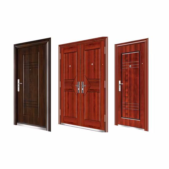 Flat Surface Heat Transfer Steel Entry Doors