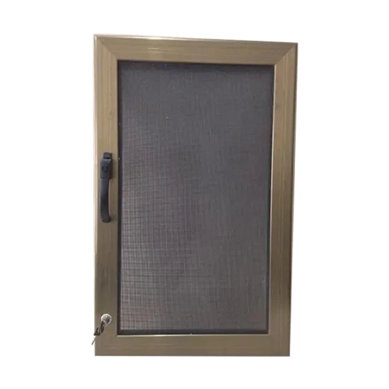 Puerta batiente de vidrio templado de aluminio doble exterior comercial
