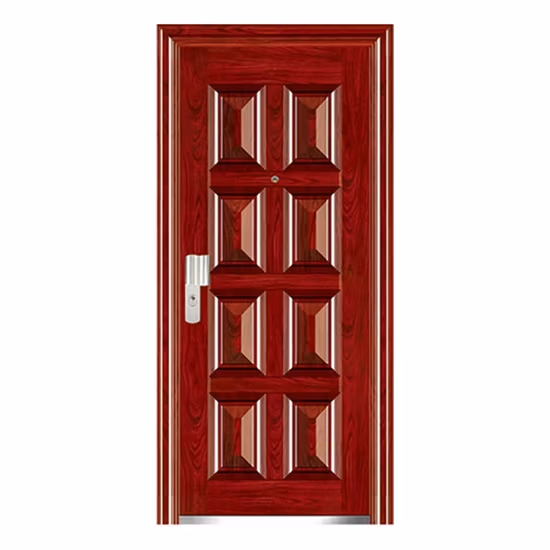 Puertas de acero de seguridad Puerta de entrada Exterior Puerta impermeable de alta calidad